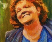 Portret teściowej - pastel